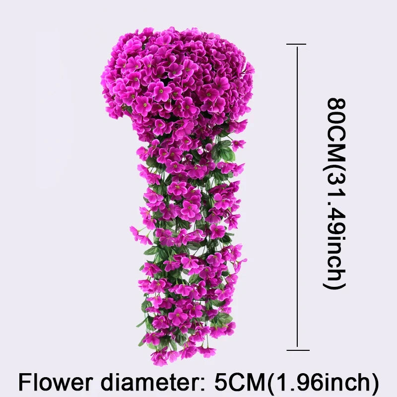 人工バイオレット 吊り下げフェイクフラワー