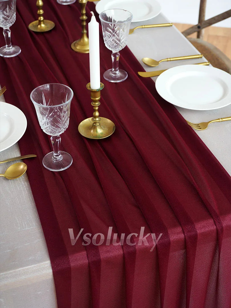 イベント・パーティ装飾 | エレガントなテーブルランナー