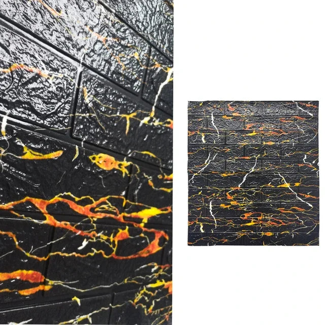 DIY用 レンガ風ステッカー 70x77cm 5pcs/10pcs 大判サイズ防水仕様