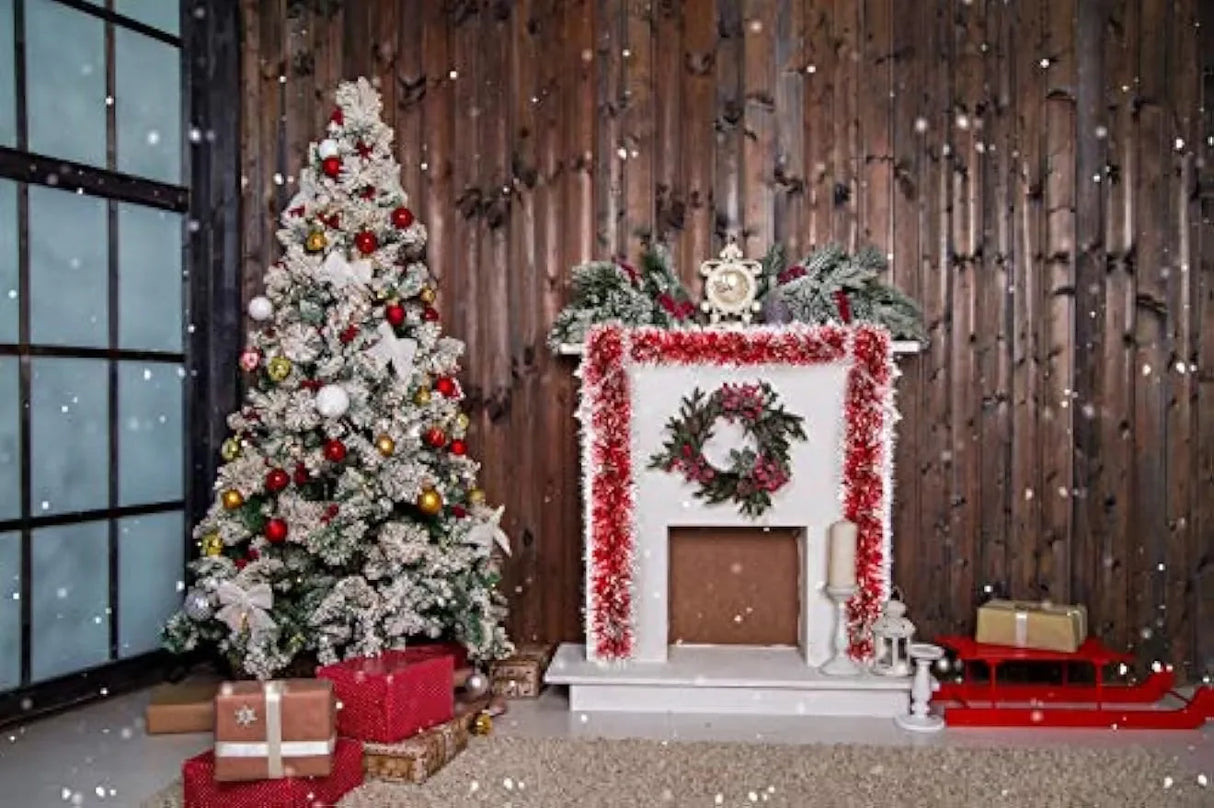 クリスマスリース|メタリックストリーマー 緑 2m