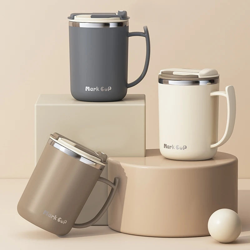 |イベント・ノベルティ用品 | 断熱ステンレス 茶葉フィルター付きマグカップ | 500ml