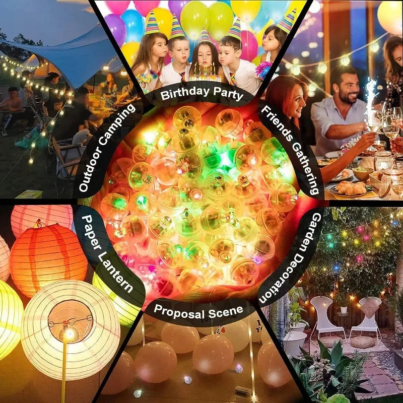 イベント・ハロウィン装飾|ミニLEDボールランプ(10pcs~100pcs)