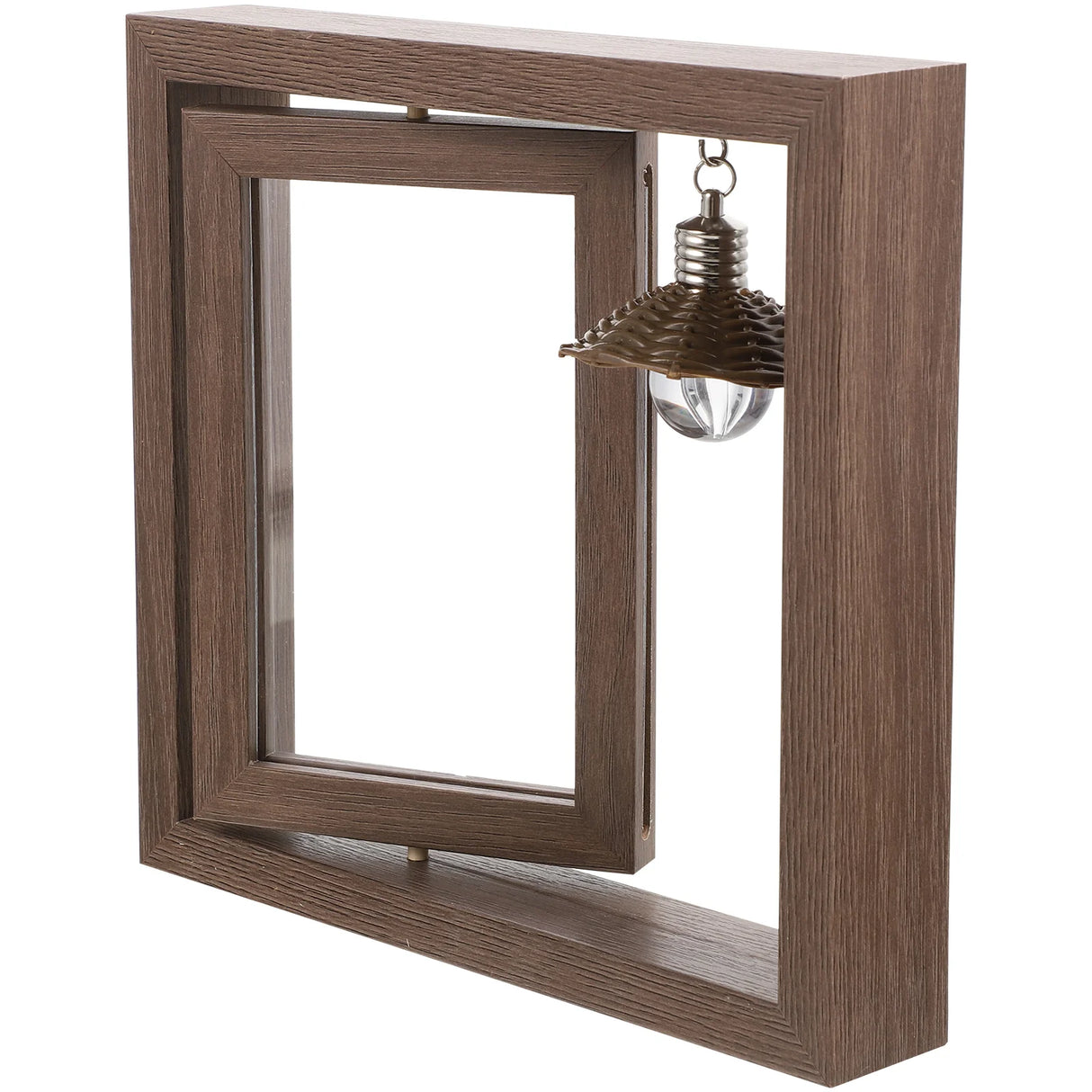 結婚式・インテリア装飾|木製回転フォトフレーム ランプ付き