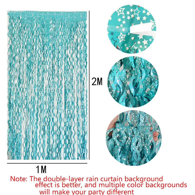 パーティー・インテリア用装飾 波形カーテン 壁面装飾 長さ1M/2M