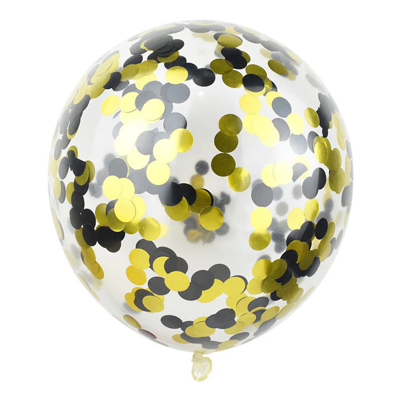 イベント・クリスマス装飾|ゴールドシルバー紙吹雪バルーンセット