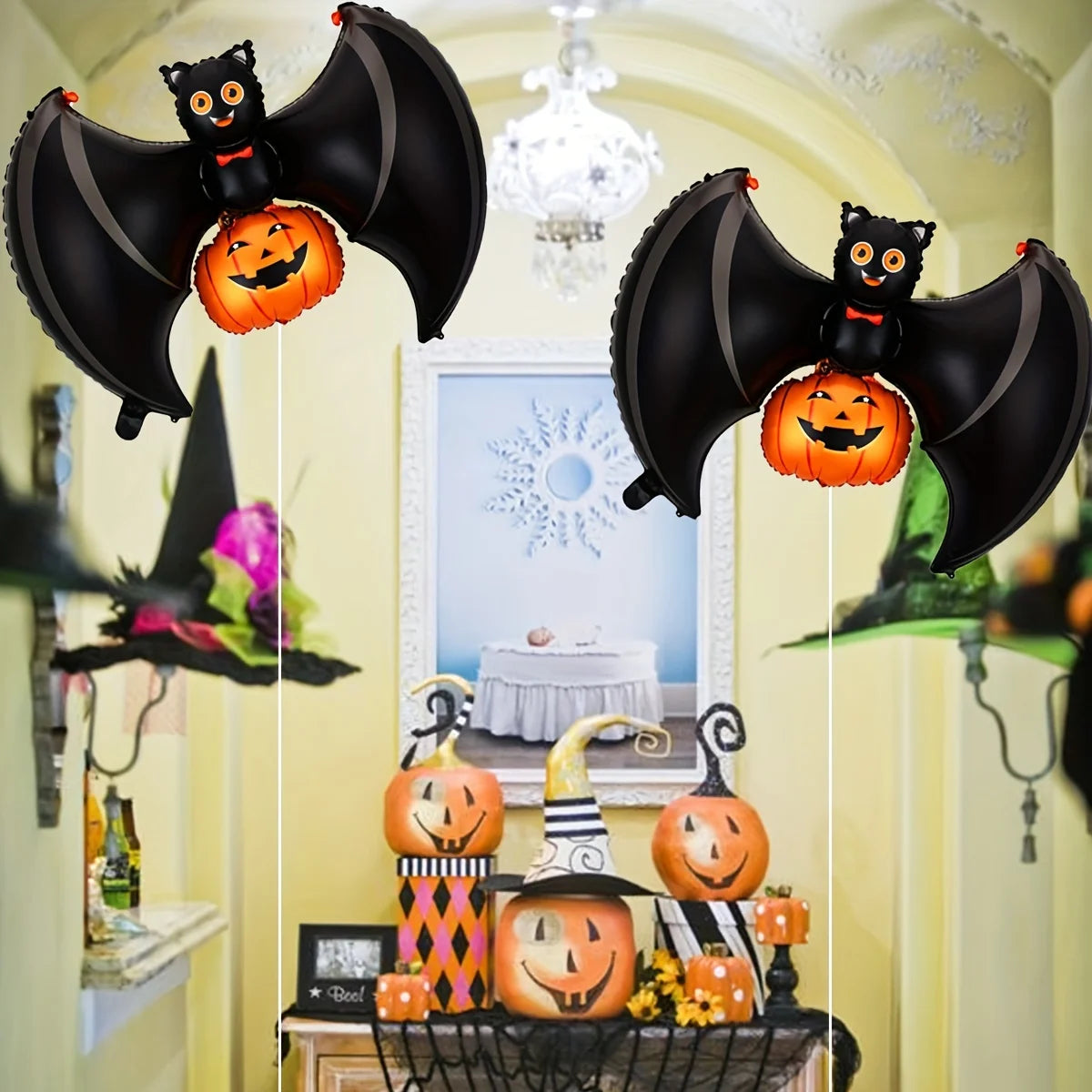 イベント・ハロウィン装飾|こうもり&クモ型バルーンセット(1~20個)