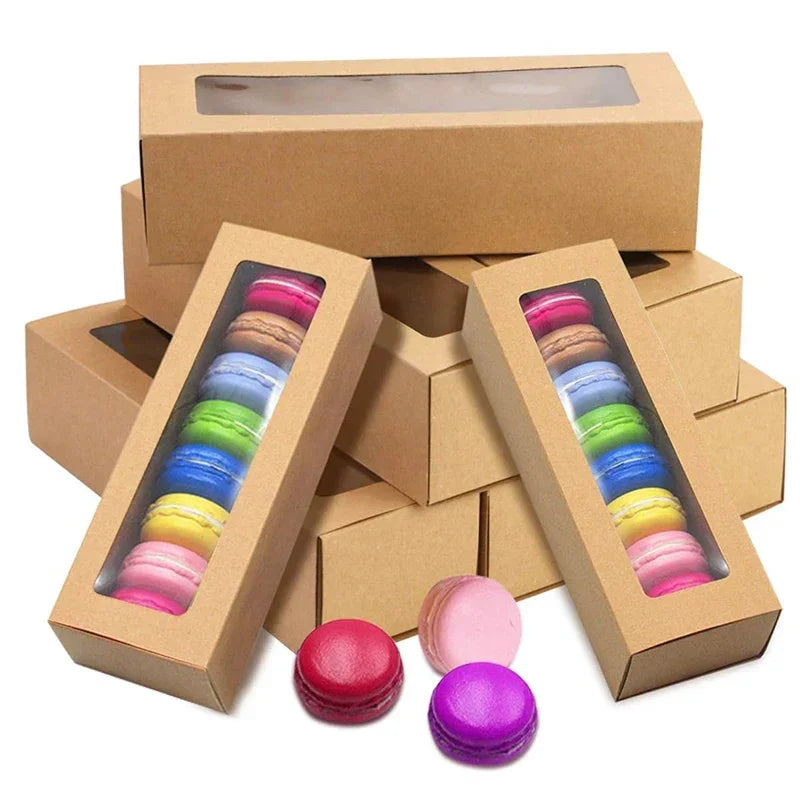 |イベント・ノベルティ用品 | 透明窓付きクラフトギフトボックス | W18.5×H5×D5.5c