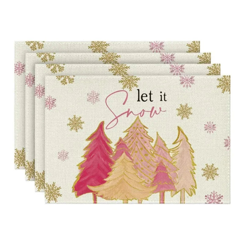 クリスマスランチョンマット|テーマ プレースマット 4枚セット