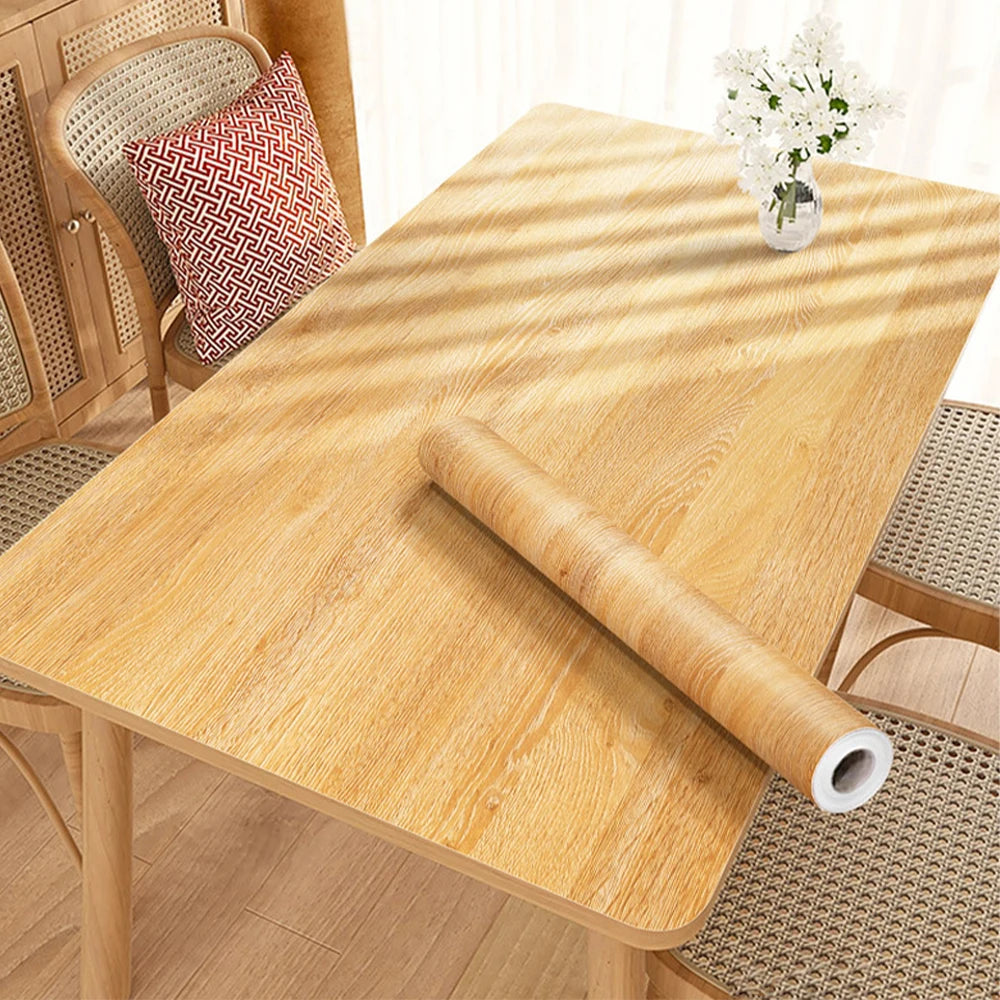 DIY・インテリア装飾 天然木目調シート 40c幅 長さ1M/2M/3M/5M 防炎・防音機能