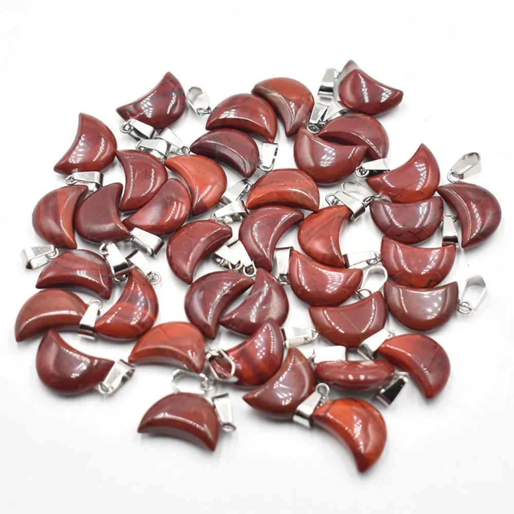 イベント装飾・パーティグッズ|天然石三日月型ペンダントヘッド(50個セット)