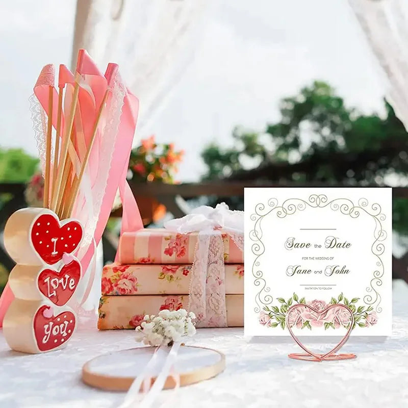 イベント・結婚式装飾|ハート型プレースカードホルダー 30/10個セット