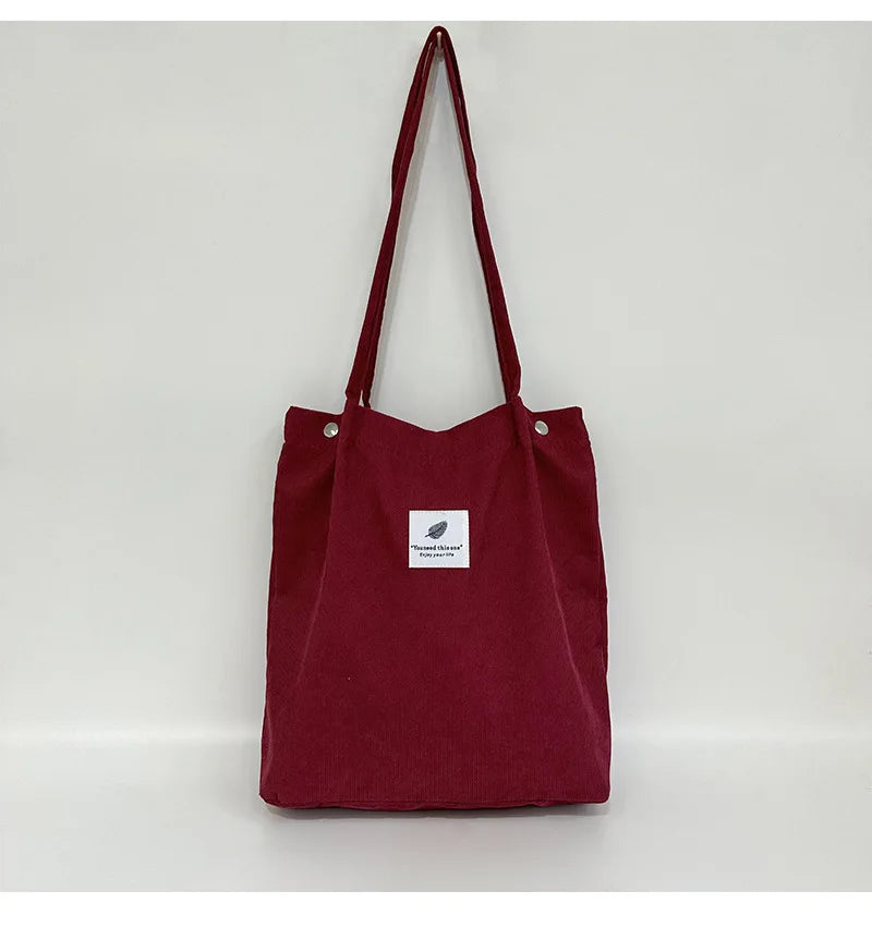 |ノベルティ用品 | コーデュロイショルダーバッグ | 31×34c