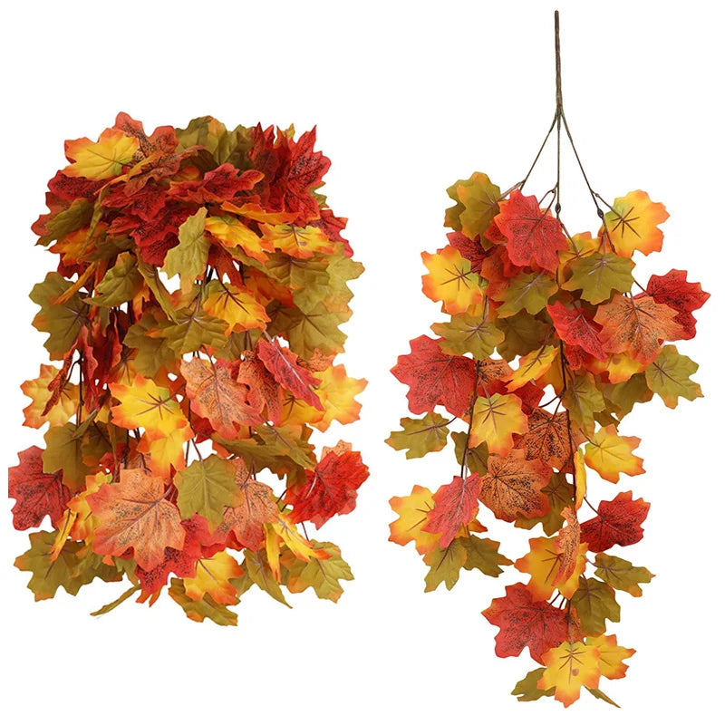 イベント・ハロウィングッズ|秋のデコレーション用メープルリーフガーランド