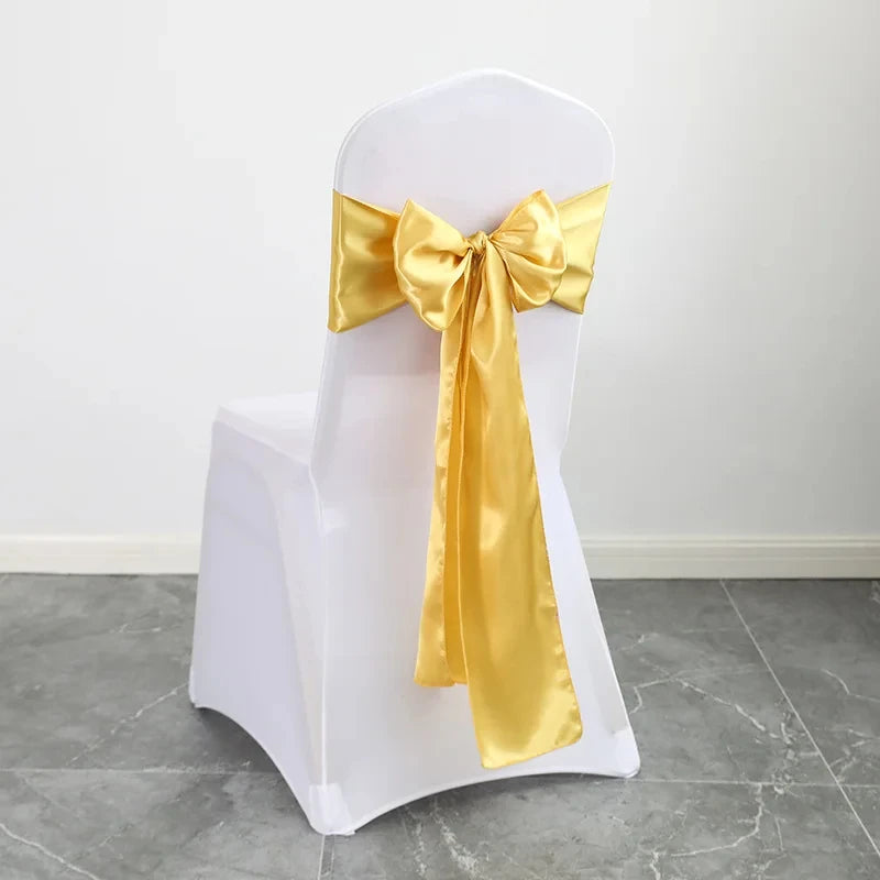 インテリア・パーティ装飾  | チェアサテンリボンセット|10個 15x275cm