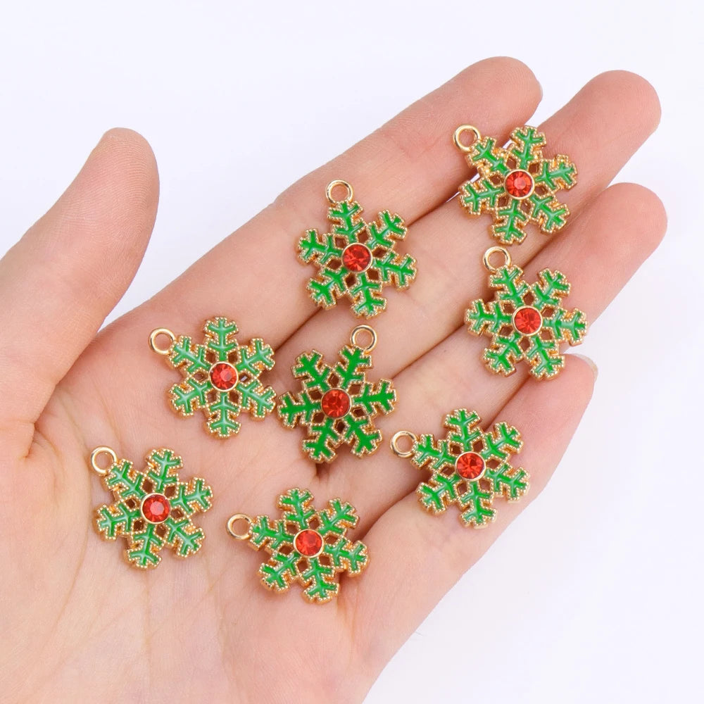 キュートなクリスマスチャームセット(10個セット)