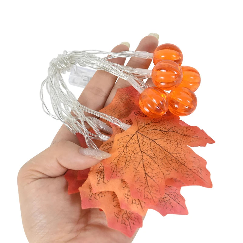 イベント・ハロウィン装飾|LEDメープルガーランドライト(3M)