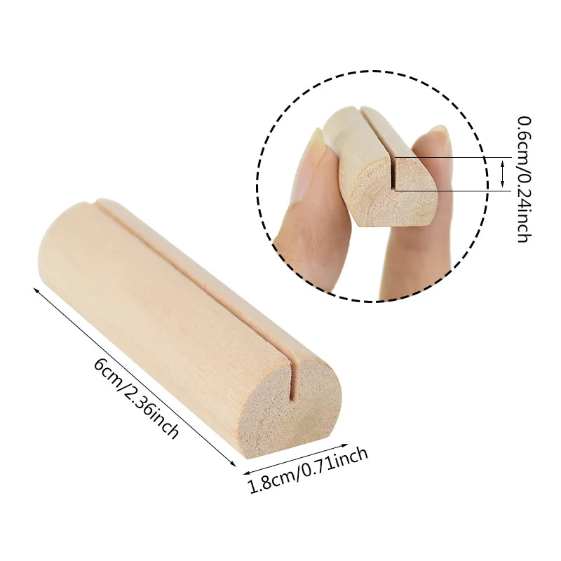 イベント・結婚式装飾|木製プレースカードホルダー 5/10個セット