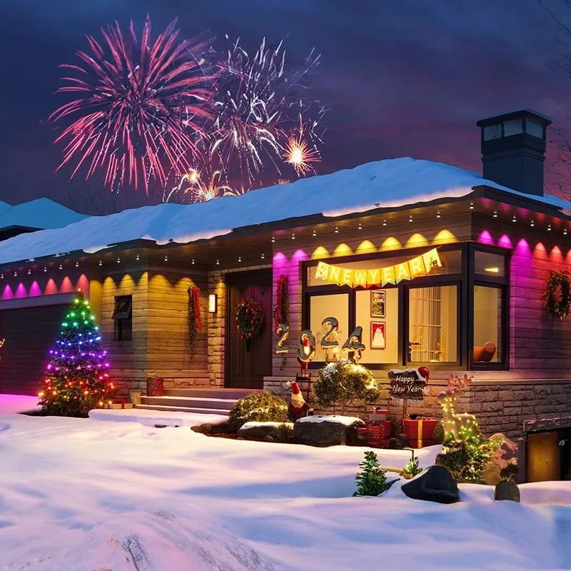 ドレープライト|イベント・クリスマス装飾|防水多色LEDストリングライト(15~45M)