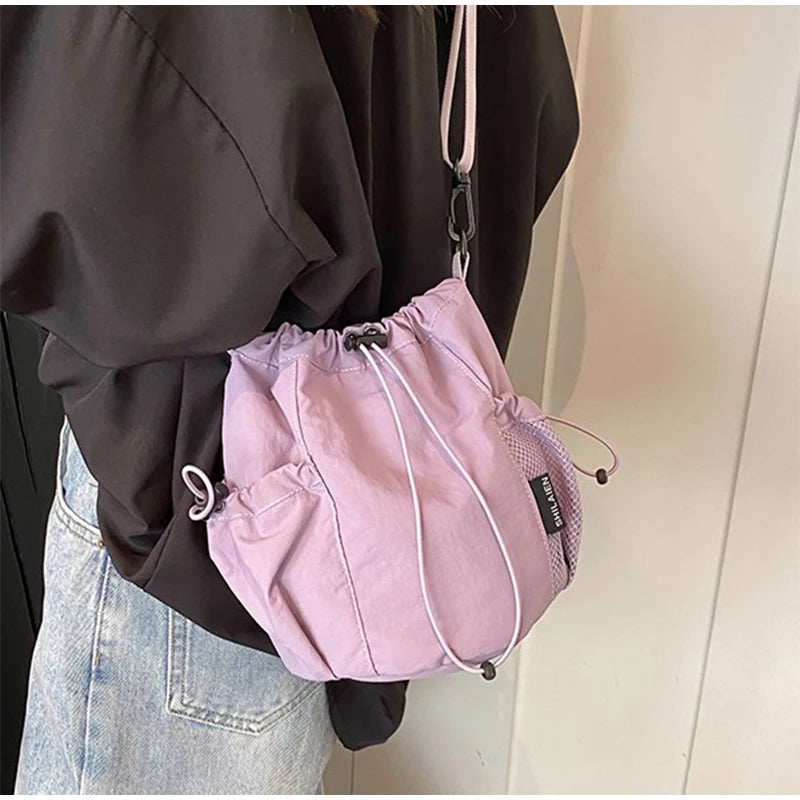 |イベント・ノベルティ用品 | 防水ナイロン大容量バケットバッグ| W16×H19×D16㎝