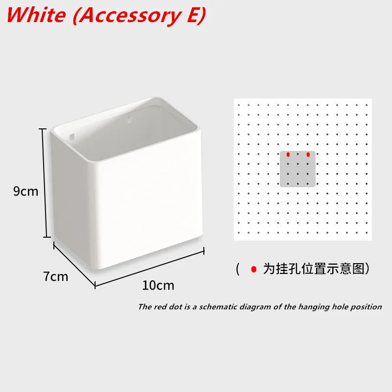 多機能メタルペグボード収納ラック