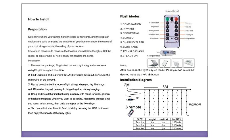 カーテンライト|イベント・パーティー装飾|LED防水カーテンライト(幅3M)