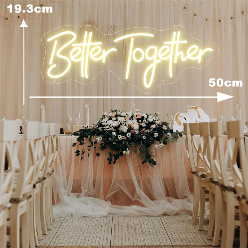 イベント・パーティ装飾 |  ネオンLEDサインボード | 50x19.3cm