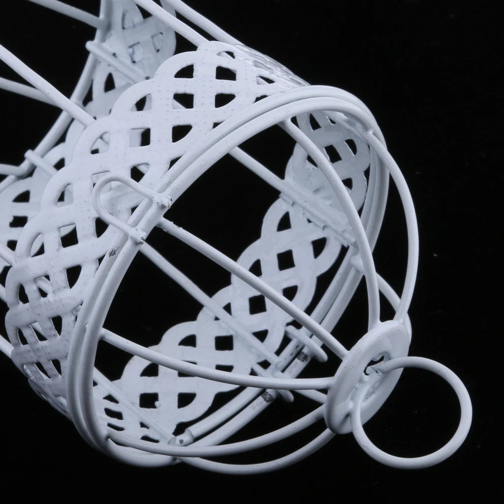 鉄製メタルバードケージフレームワイヤー多肉植物ポットメタルプランターアイアンプラントバスケット7.5cmバードケージデコレーション吊り下げ植木鉢