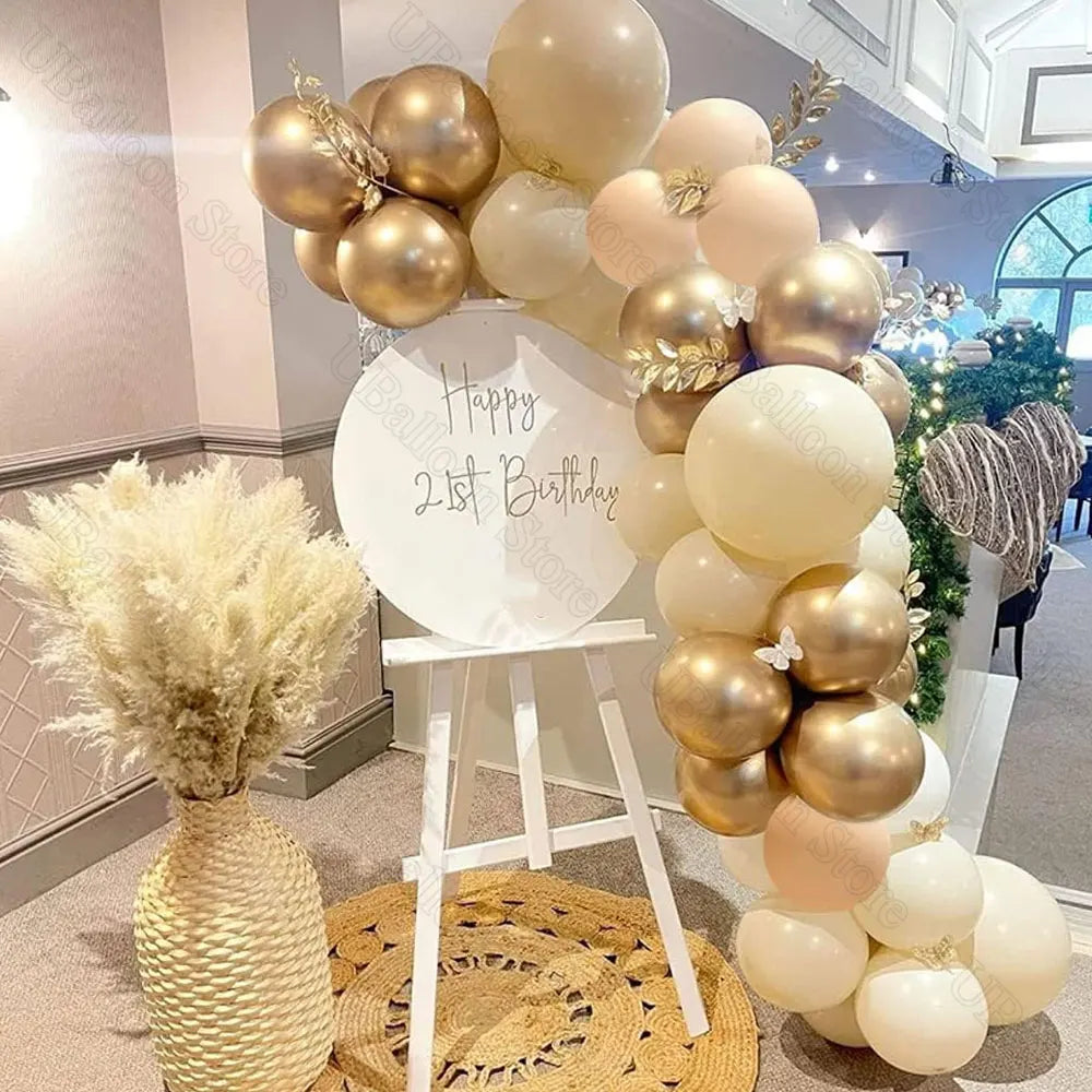 イベント・バルーン装飾 | メタリック&アースカラーバルーンセット | 40個