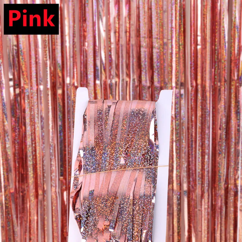 パーティー・インテリア用装飾 バックドロップカーテン キラキラ輝く