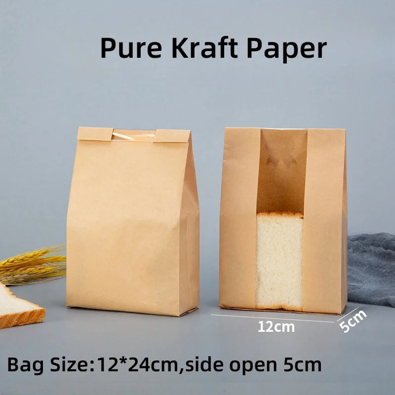 |ノベルティ用品 | 透明窓付きクラフトバッグ 50枚入