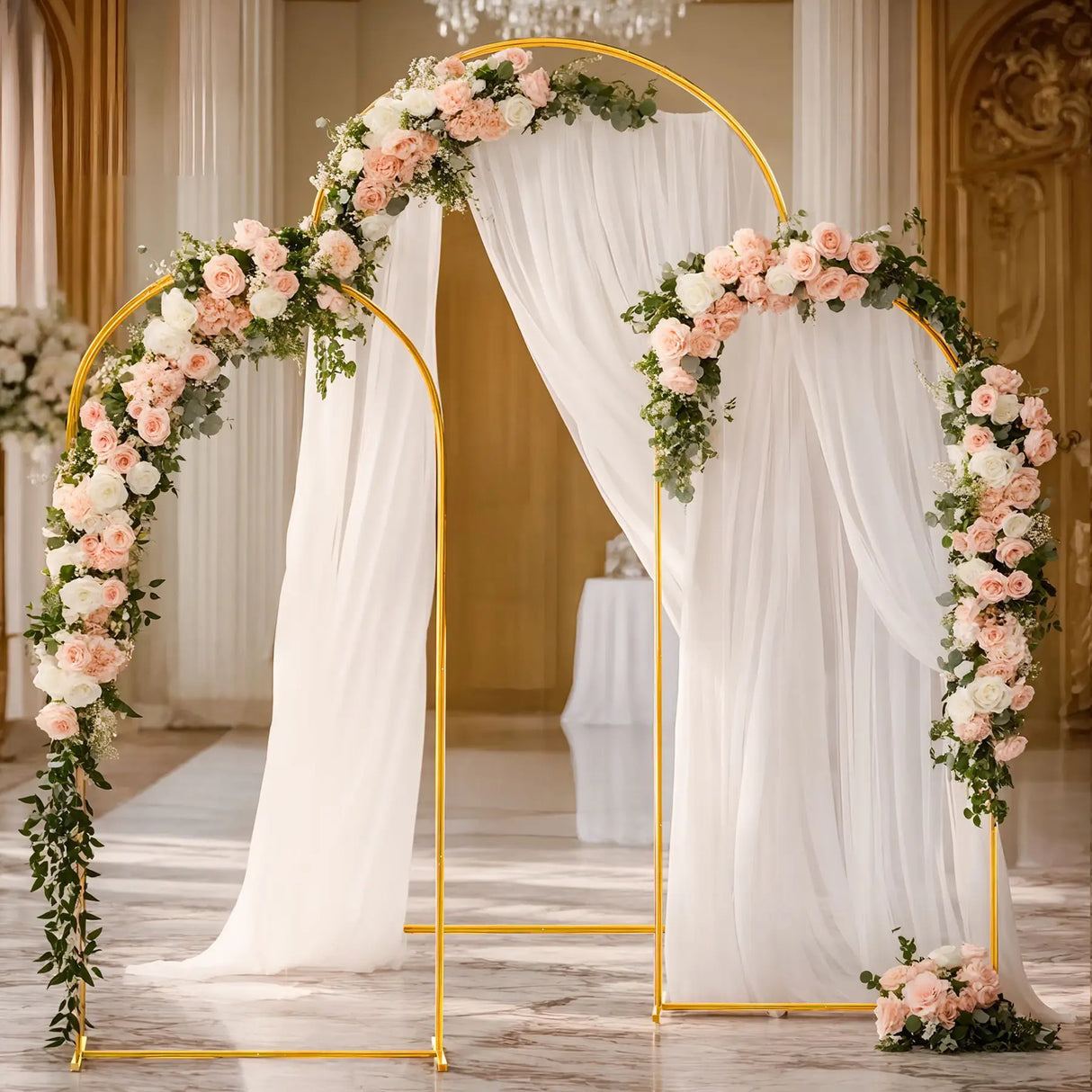 イベント・パーティー装飾 メタル製デコレーションフレーム 5サイズ アーチ型