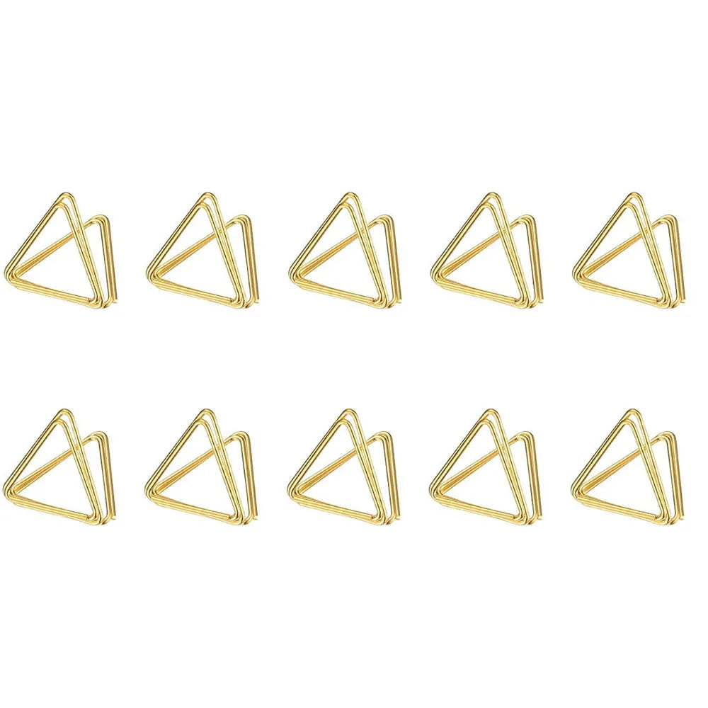イベント・結婚式装飾|金属製三角形フォトクリップスタンド10個セット