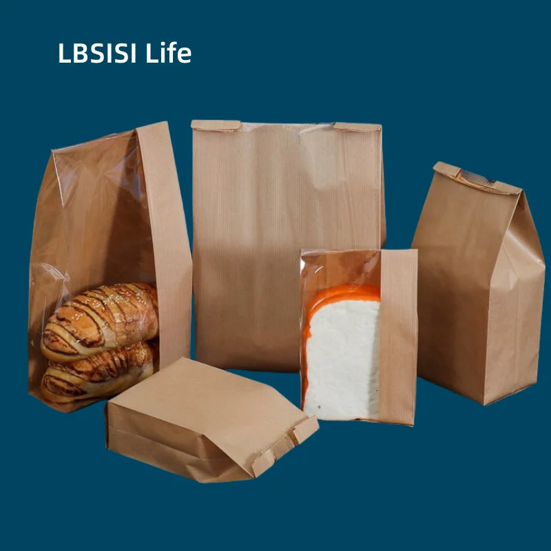 |ノベルティ用品 | 透明窓付きクラフトバッグ 50枚入