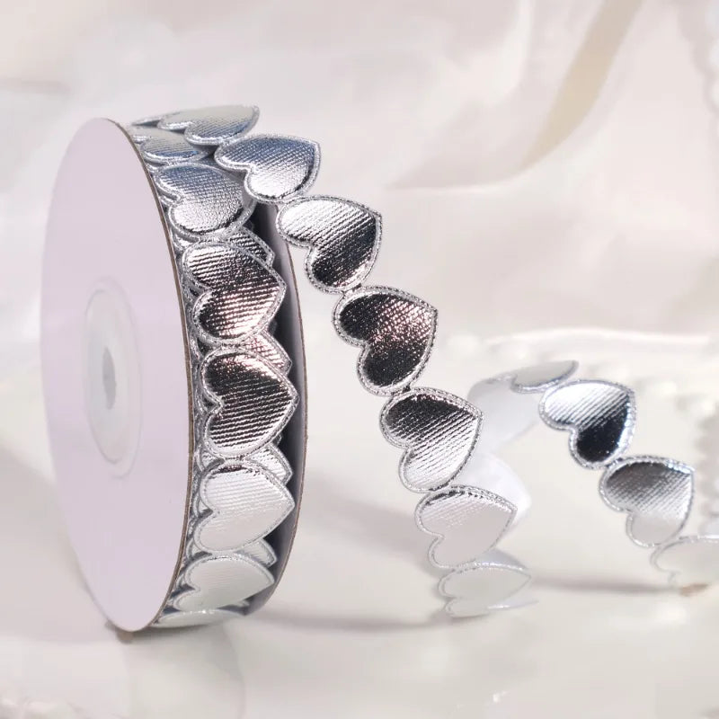 バレンタインハートサテンリボン 10ヤード