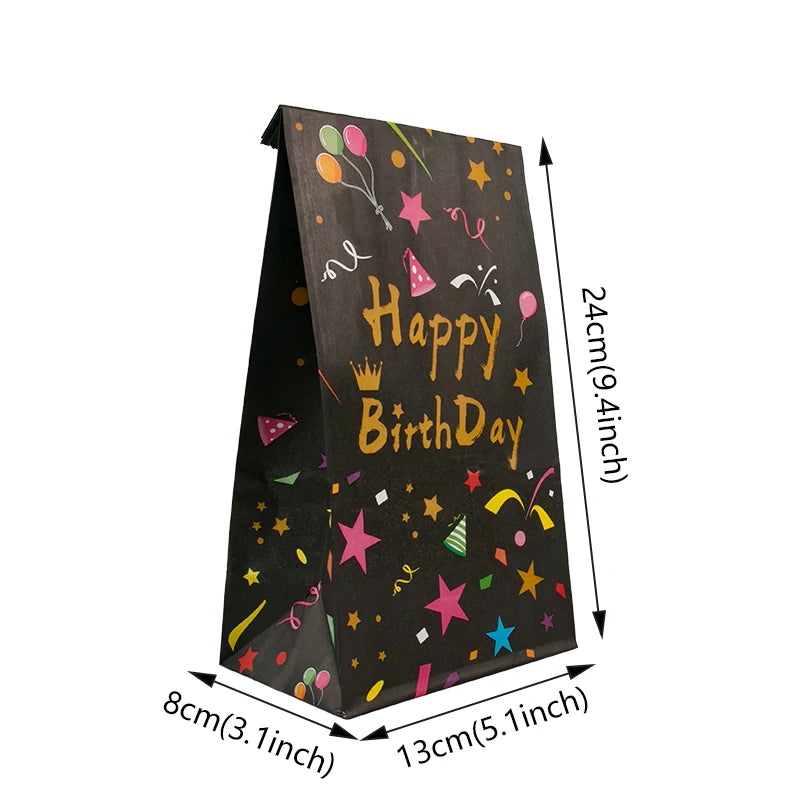 |ノベルティ用品 | バースデー用ギフトバッグ10個セット | W13xH24xD8c