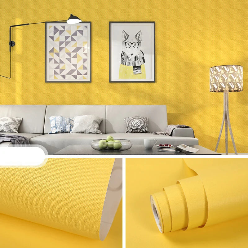 壁面装飾 インテリア用壁紙風カラーシート 45c幅 長さ1M/3M/5M/10M 耐水・耐油