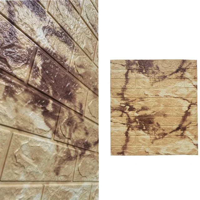 DIY用 レンガ風ステッカー 70x77cm 5pcs/10pcs 大判サイズ防水仕様