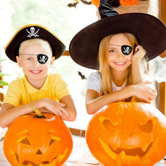 イベント・ハロウィングッズ|ハロウィン用海賊フェルトアイパッチ(12個セット)