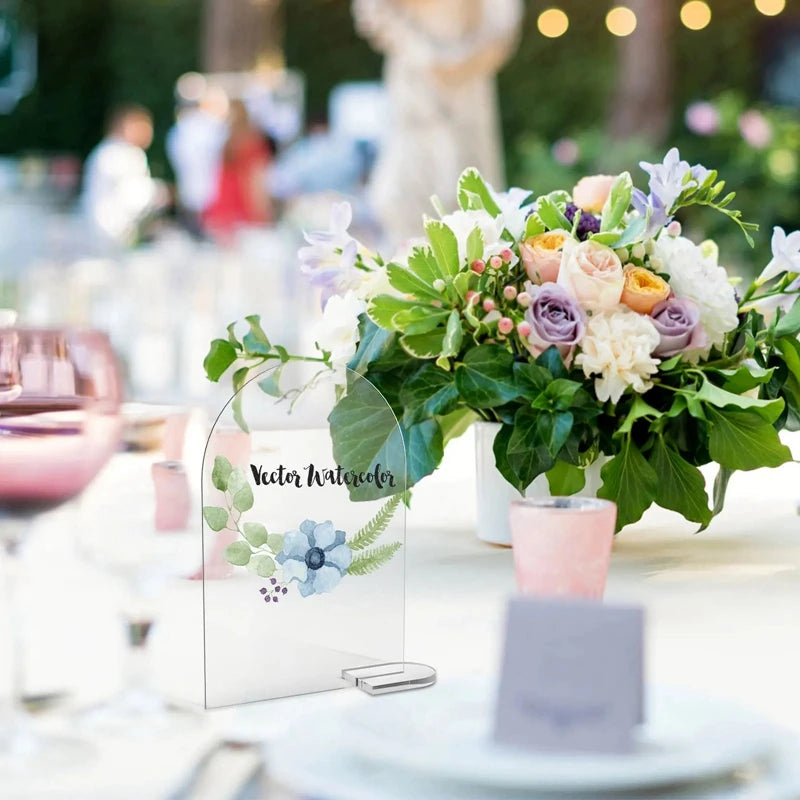 イベント・結婚式装飾|アクリルサインアーチ スタンド付き ネームタグ