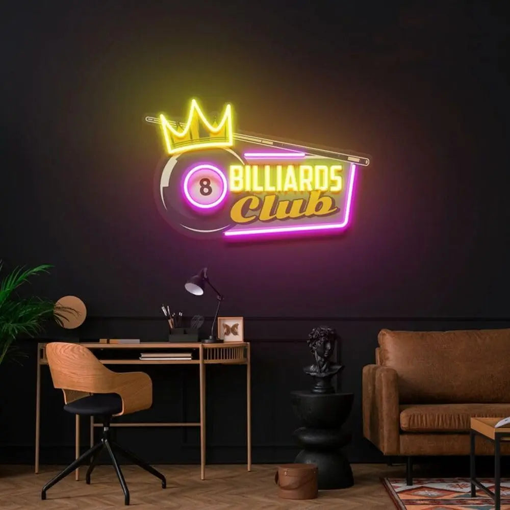 ビリヤードボール LEDネオンサイン(ネオン看板)