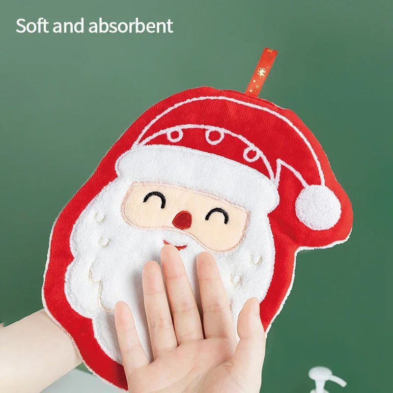 クリスマスグッズ・ ノベルティ用品|クリスマス柄 吸水ハンドタオル