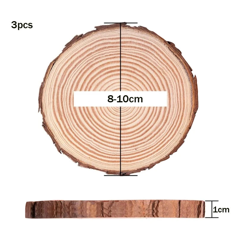 厚さ3~20cm・天然松材・丸型・未完成
