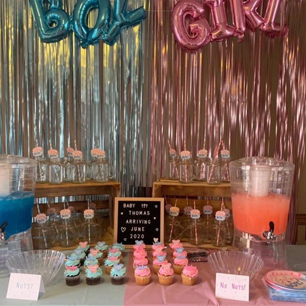 パーティー・インテリア用装飾 キラキラ!カーテン/バルーン/カーテン&バルーンセット