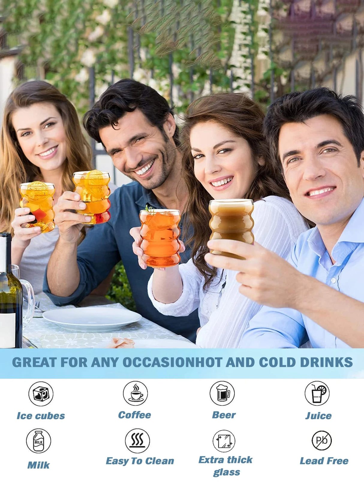 |イベント・ノベルティ用品 | 耐熱ガラスカップセット 4個 | 300ml