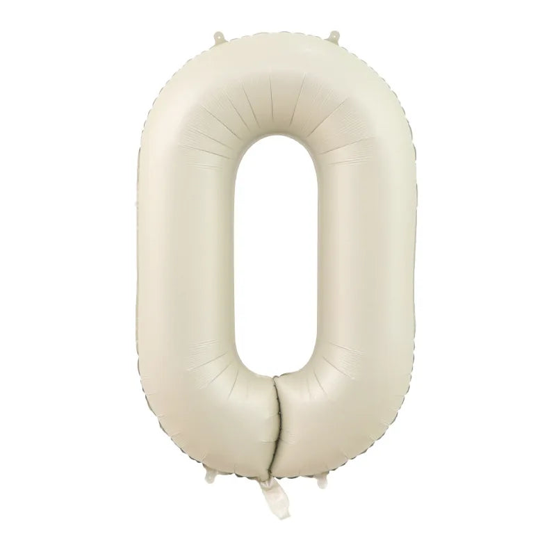 レトロカラー数字バルーン 40インチ