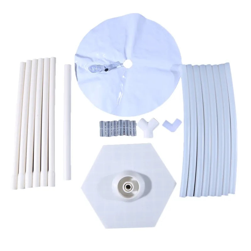 バルーン装飾セット バルーンアートハート型スタンドセット 150㎝×160㎝