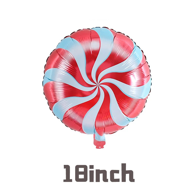 クリスマス用キャンディケインホイルバルーンセット