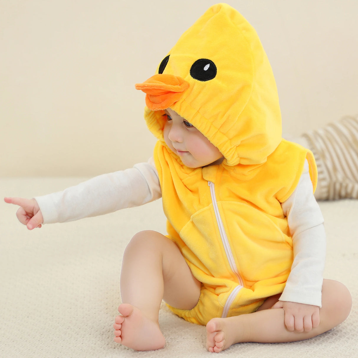 イベント・ハロウィングッズ|アニマル・ユニコーンベビーロンパース(0〜24ヶ月)着ぐるみ風