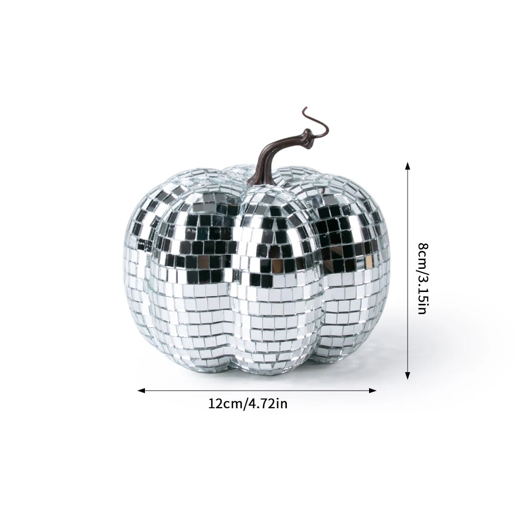 イベント・ハロウィングッズ|シルバーミラーディスコパンプキン