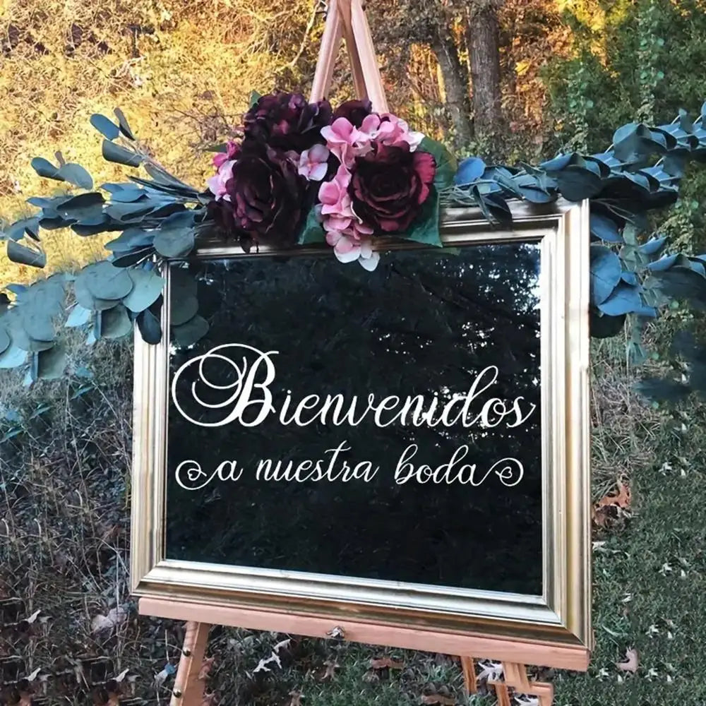結婚式用スペイン語メッセージウォールステッカー
